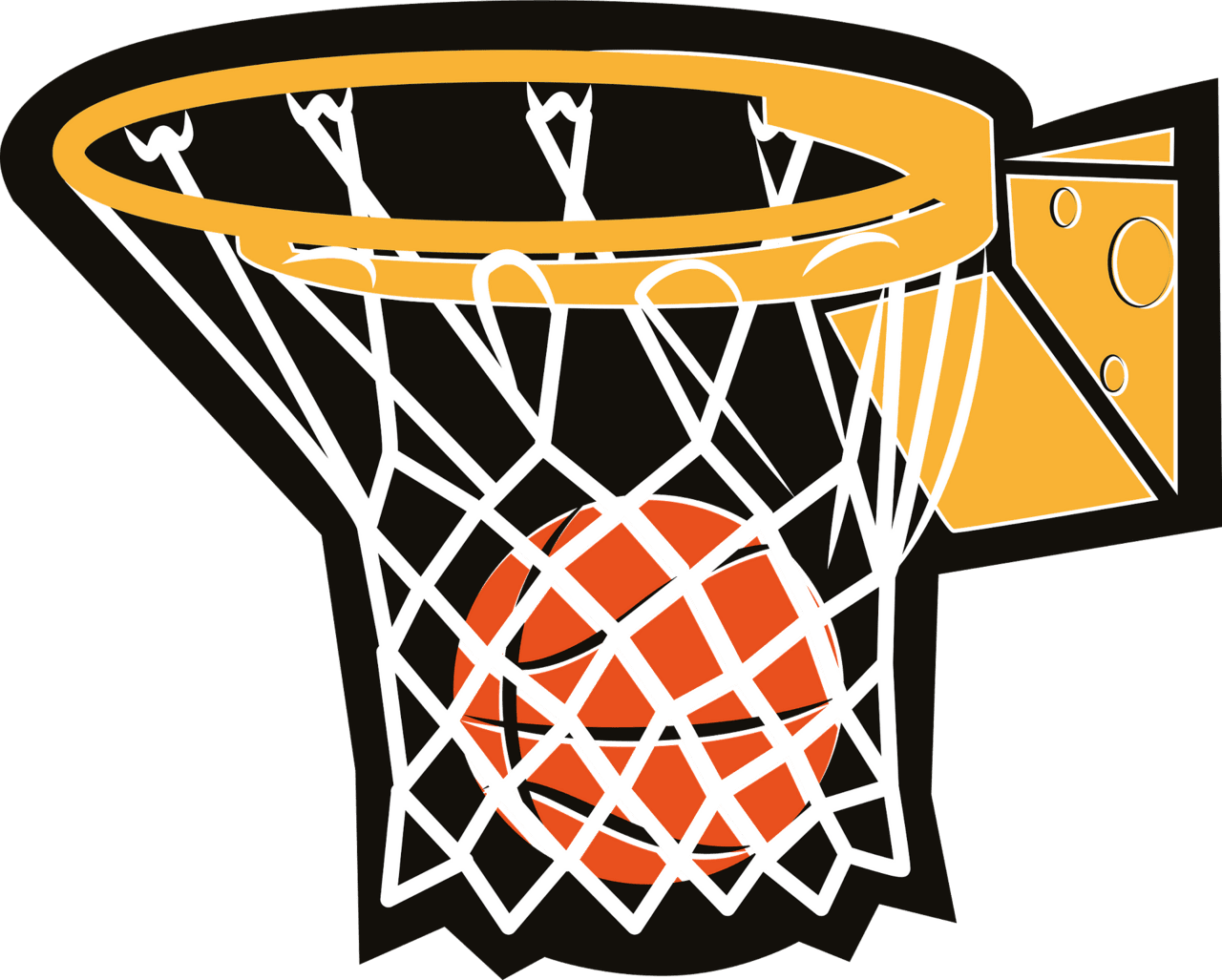 Basketball goal score vector clipart images