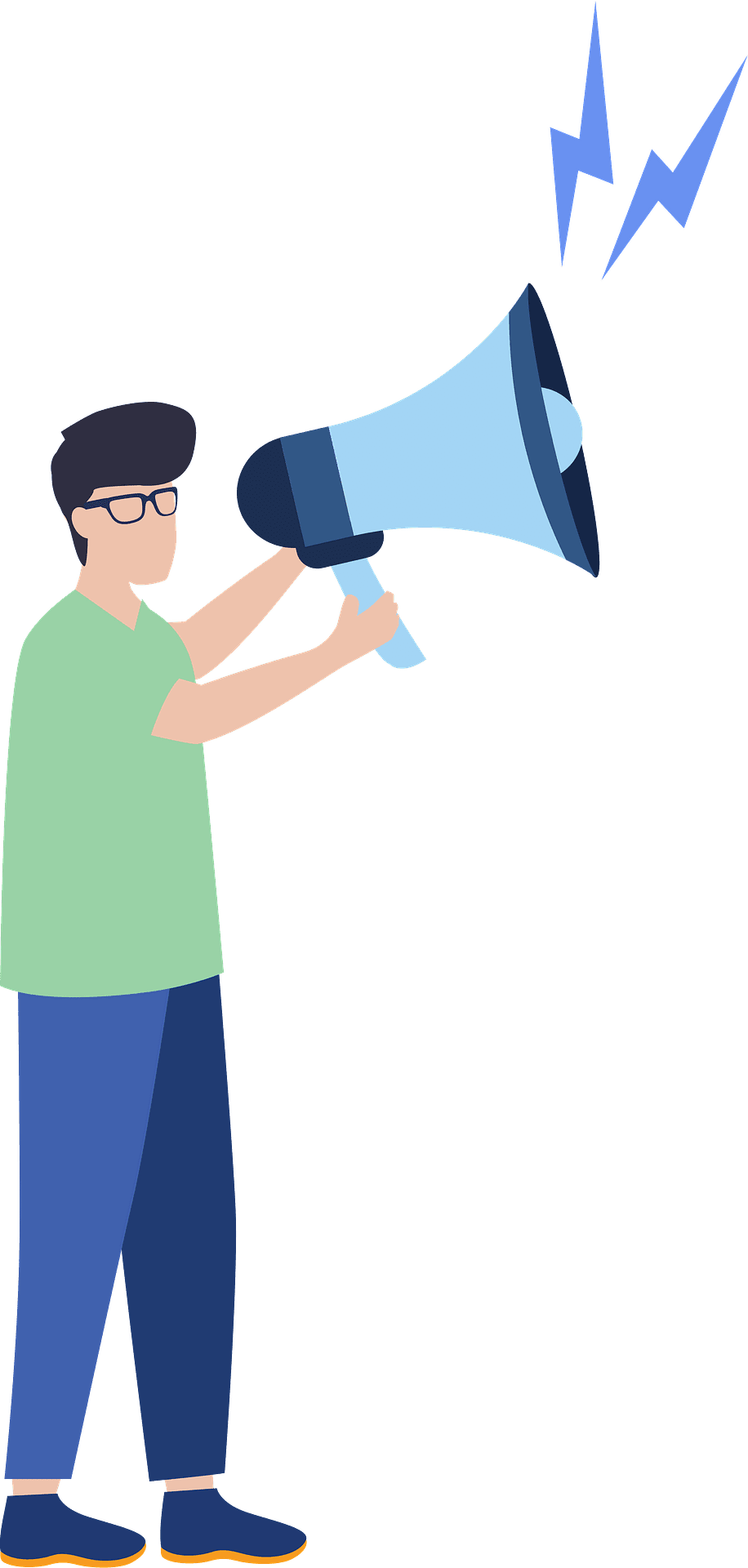 Megaphone sound device announcement symbol clipart picture