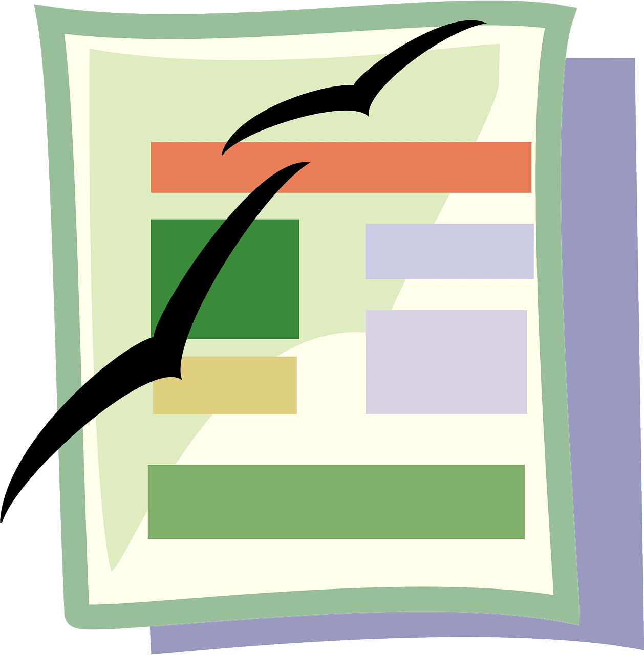 Document vector clipart images 4