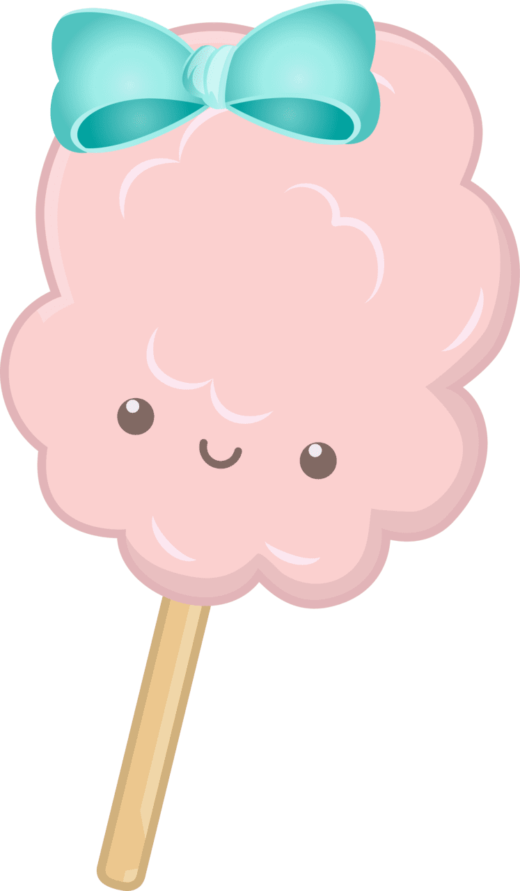 Cotton candy pin page clipart picture