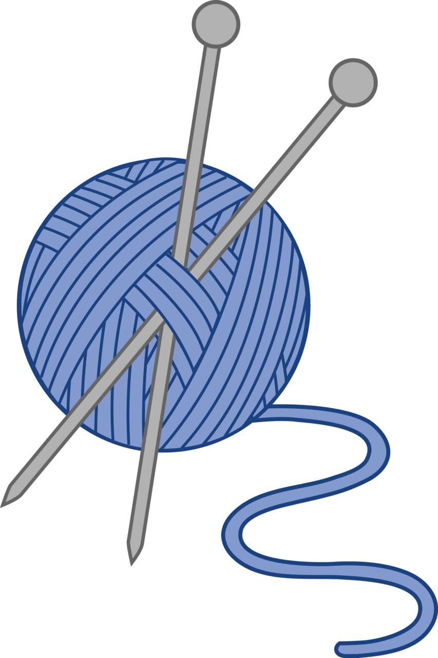 Crochet knitting clipart vector