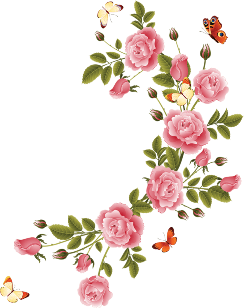 Floral border pour vos cruas co flowers borders large images transparen clipart