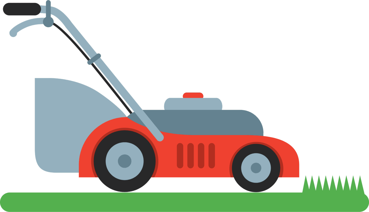 Mowing grass clipart images