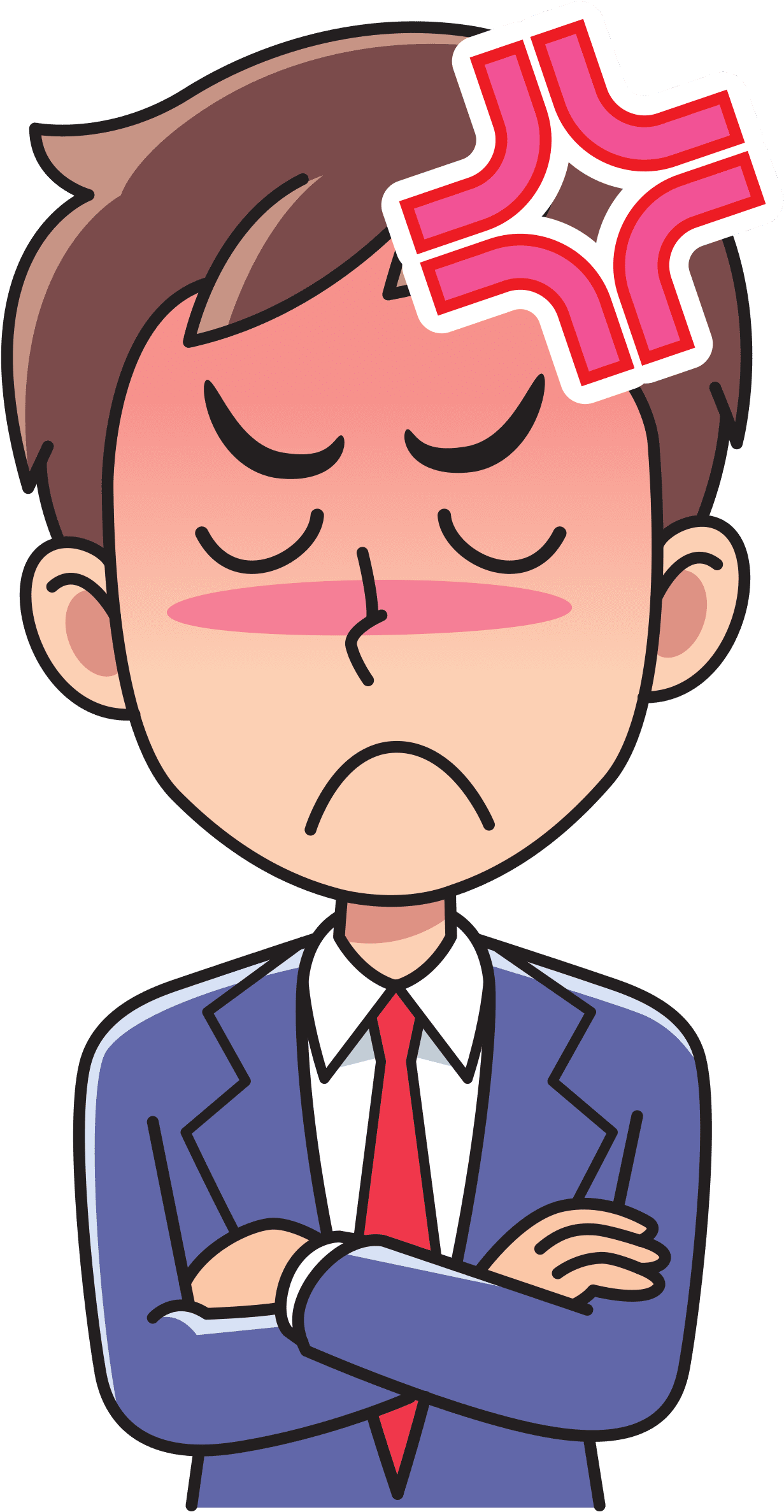 Man angry clipart transparent