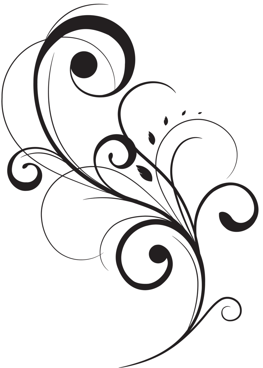 Flower outline pin page clipart free 4