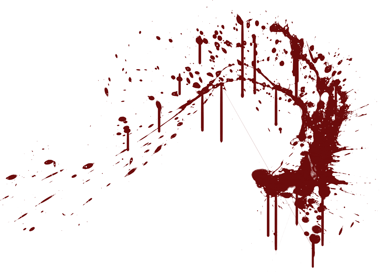 Blood splatter horror graphic dark art clipart all vector