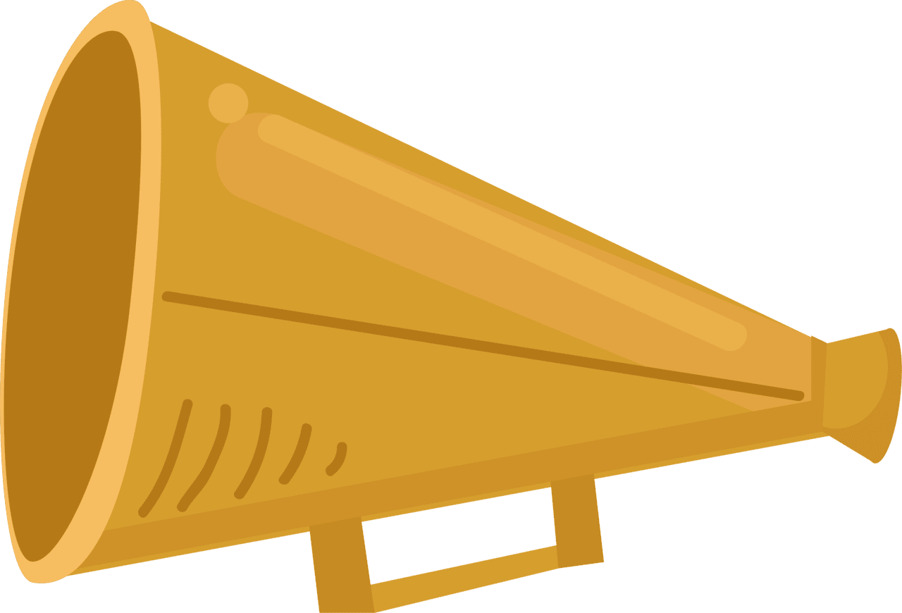 Cheer megaphone vector clipart images 2