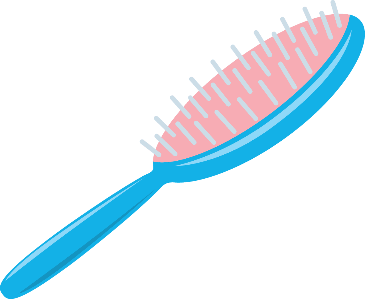 Brush hair vector clipart images