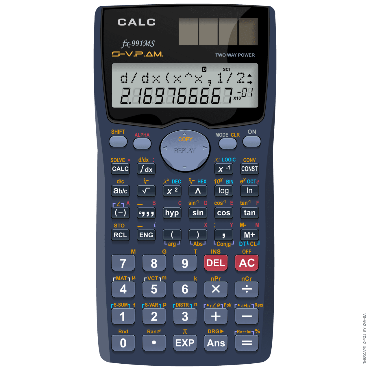 Scientific calculator vector clipart image photo cc images