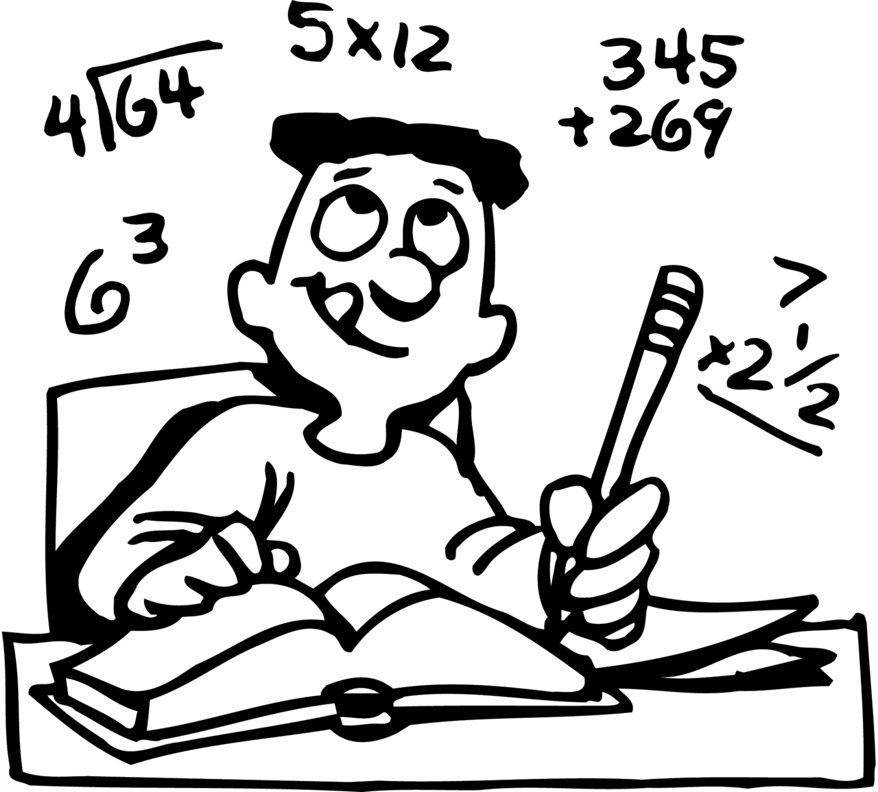 Testing math homework clipart clip art