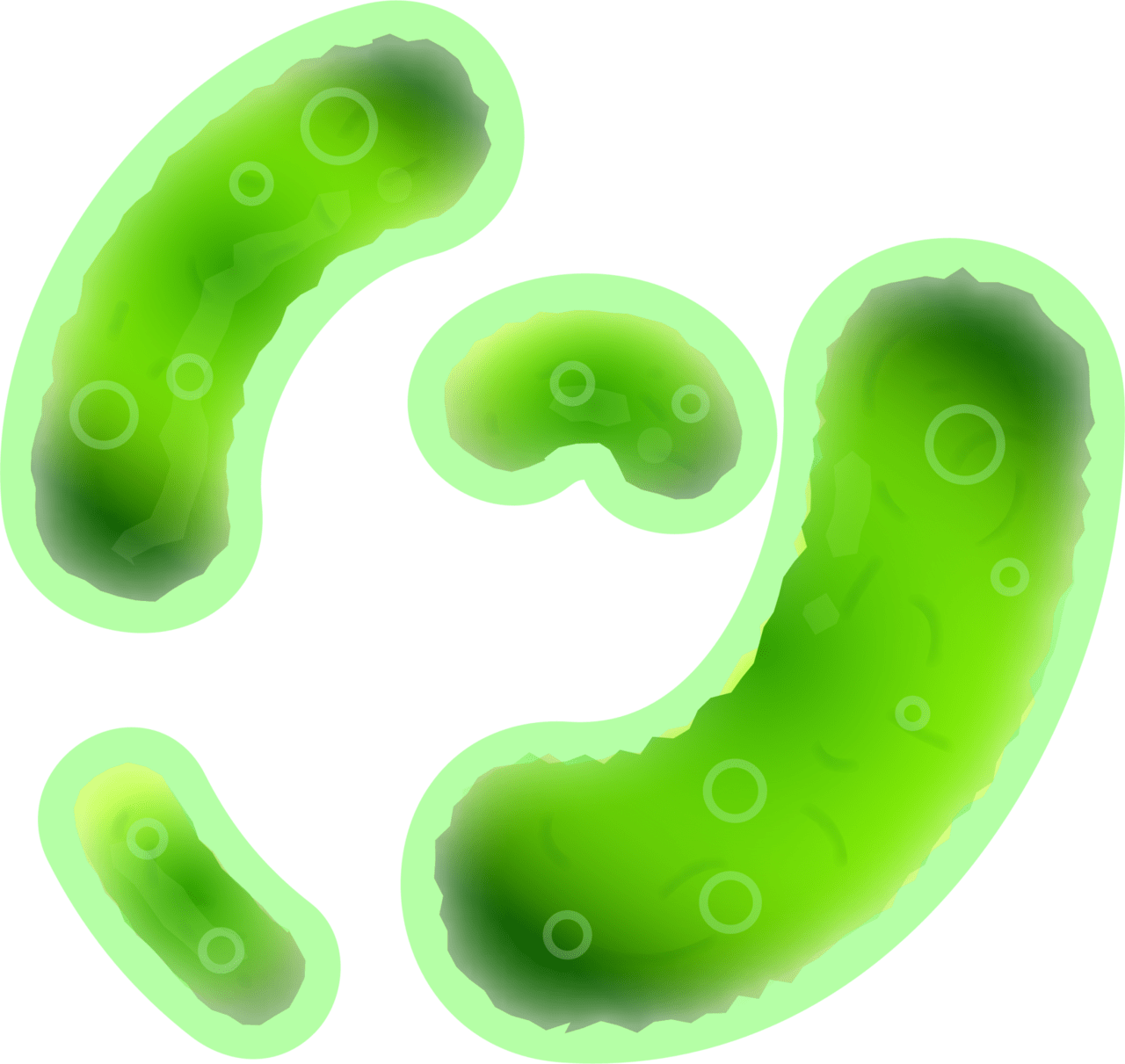 Bacteria emoji for clipart photo