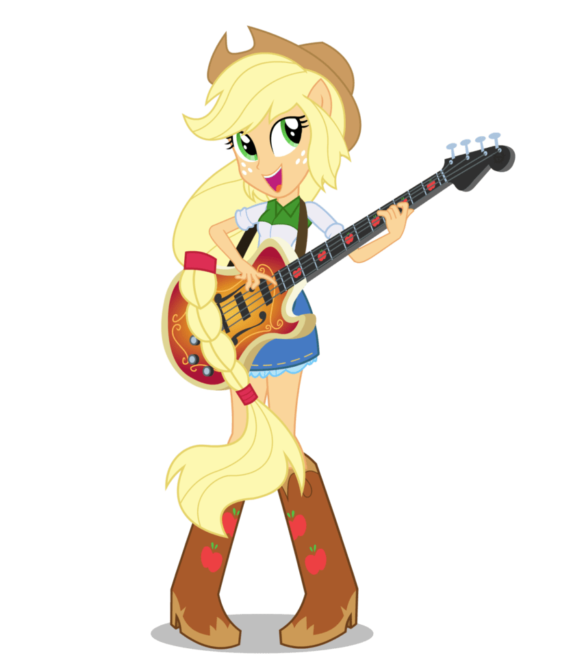 Bass applejack by forgottenpony deviantart clipart vector