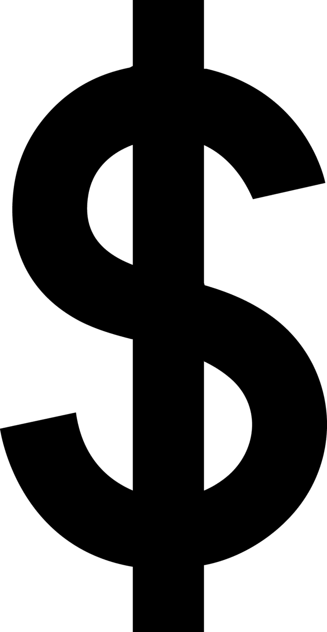 Dollar symbol sign image size clipart 7