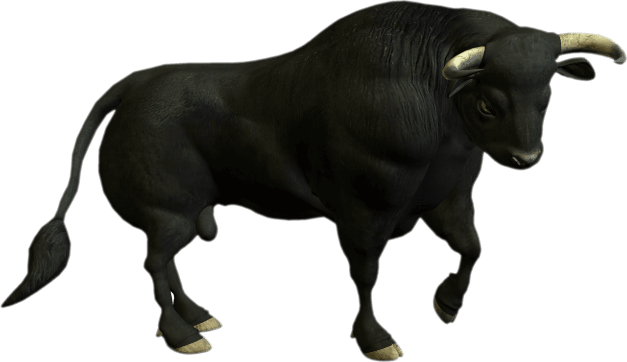 Buffalo standing animal outline wildlife symbol clipart free