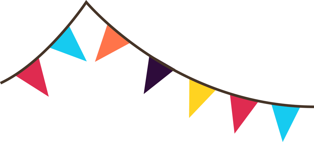 Fiesta party flags image size clipart