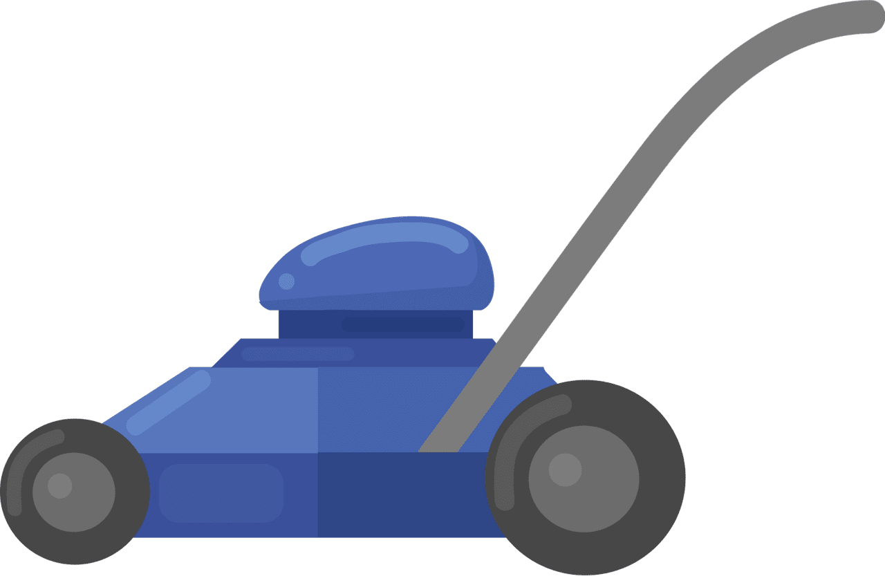Mowing grass lawn mower vector clipart images 6
