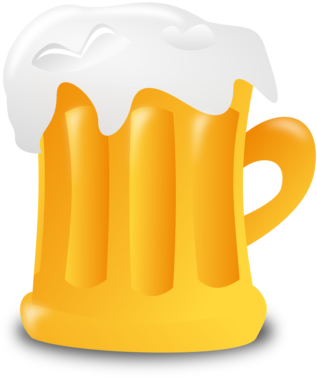 Frothy beer mug clipart photo