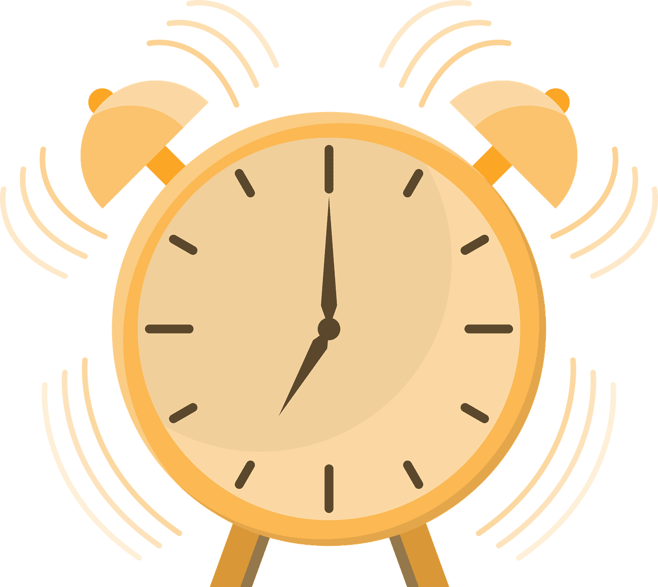 Alarm clock time vector graphic clipart