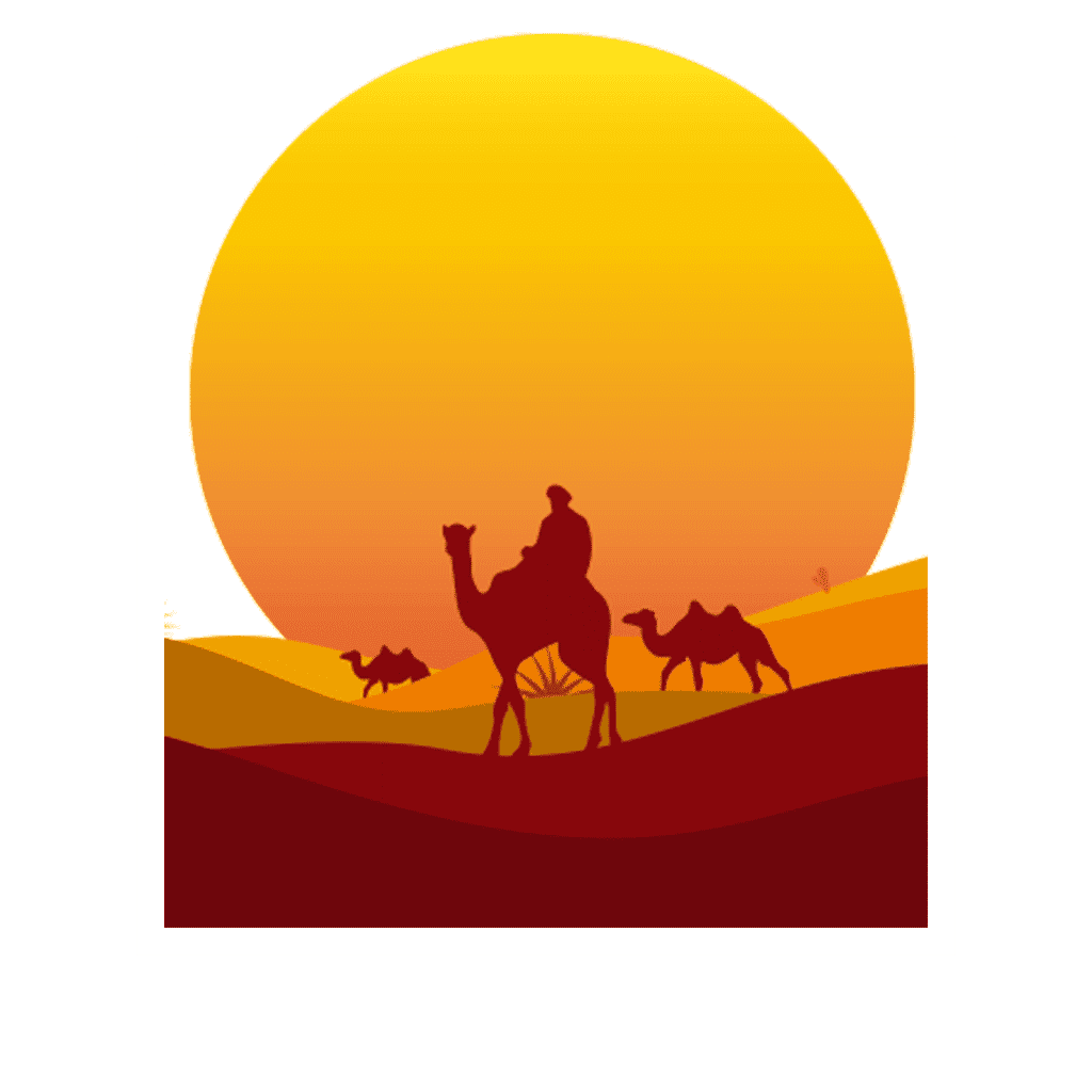 Desert about saracen international clipart vector