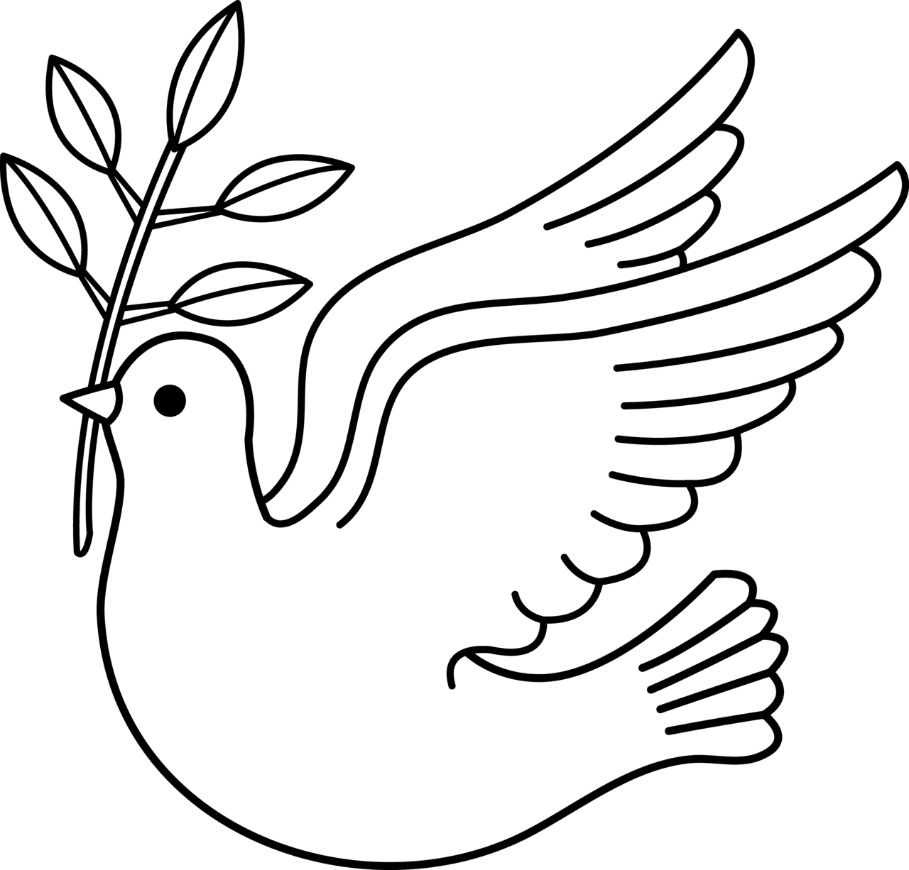 Bird black and white art clipart background