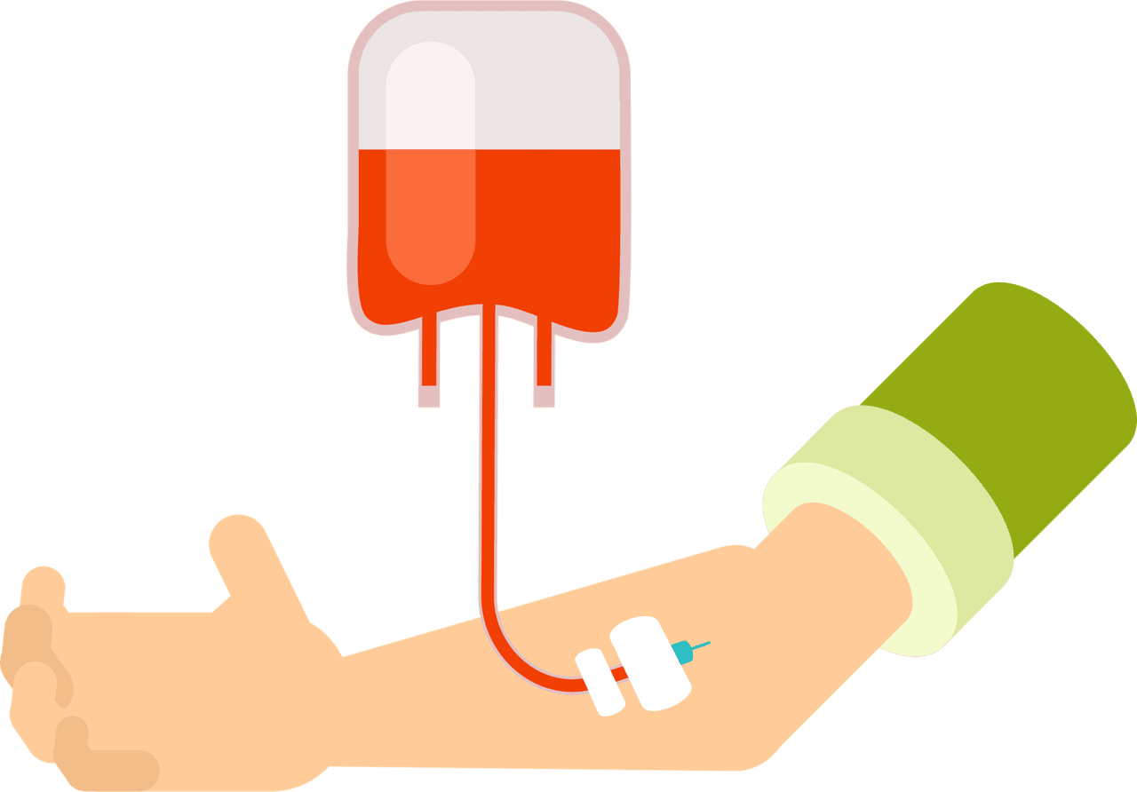 Blood transfusion vector clipart images