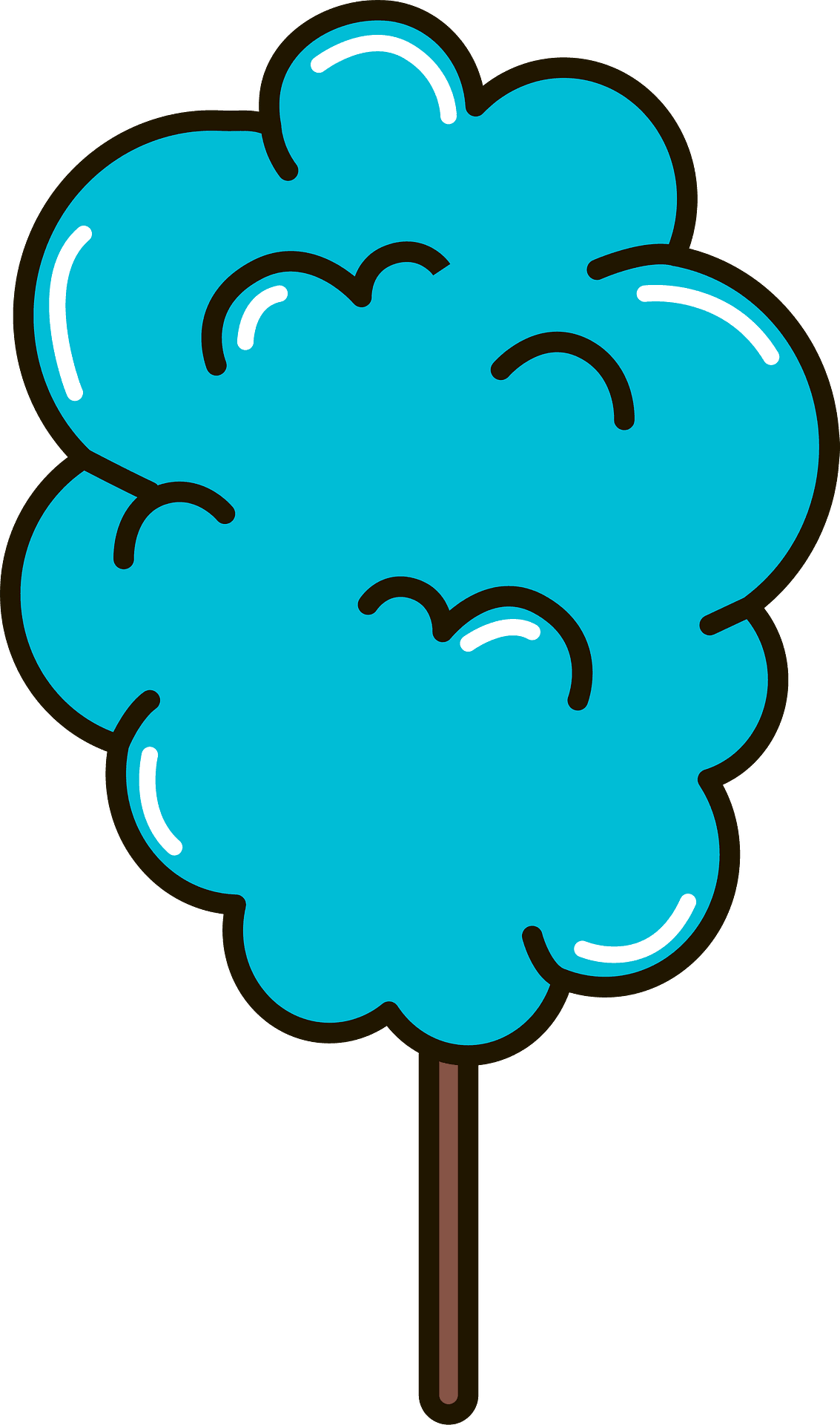 Cotton candy vector clipart images 4