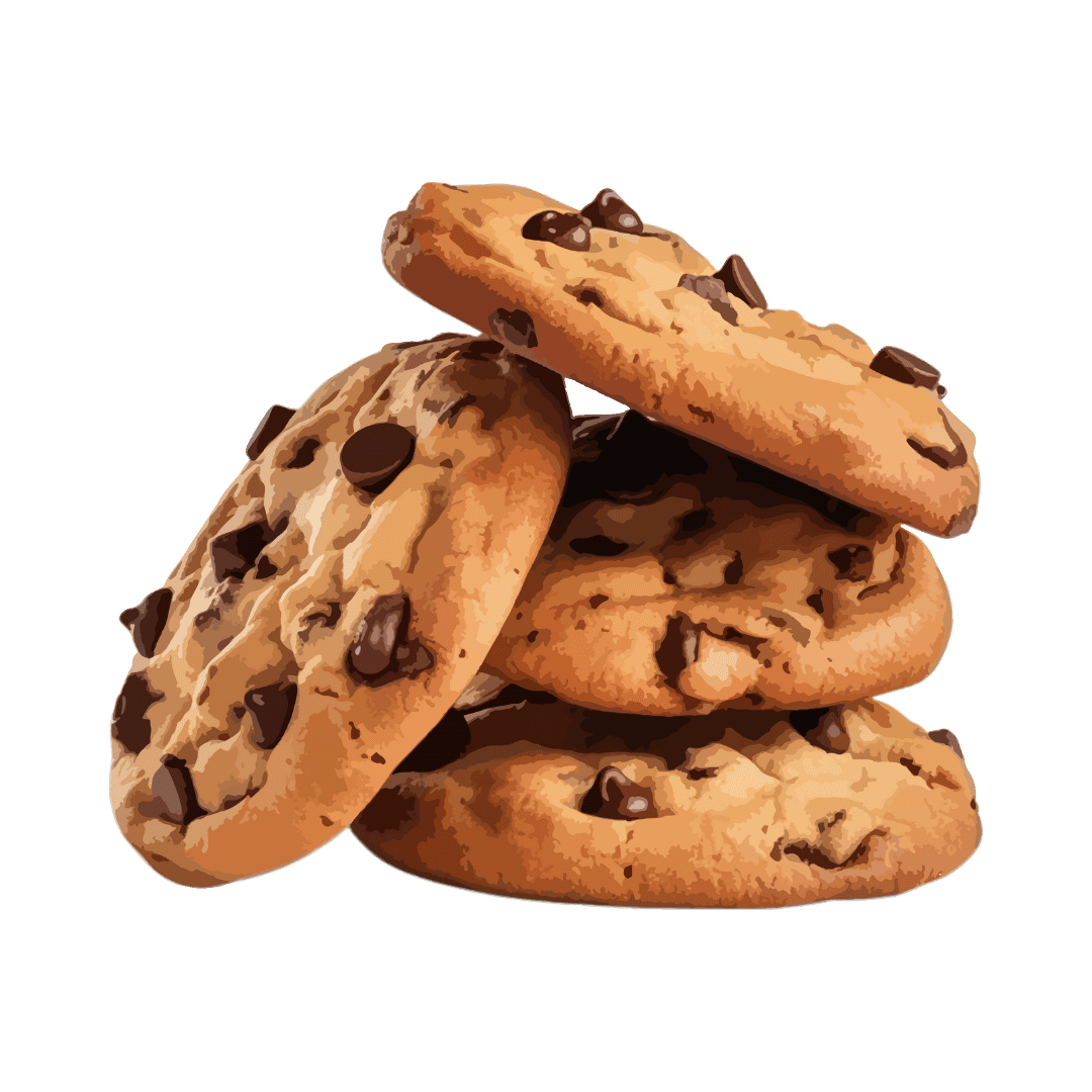 Chocolate chip cookie shop fresh baked cookies line vibes clipart image