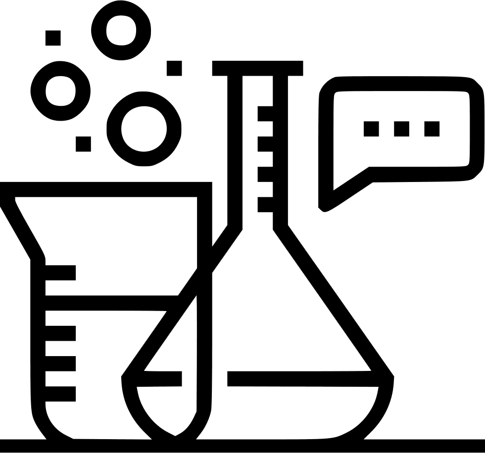 Testing laboratory equipment for chemical reactions clipart all logo