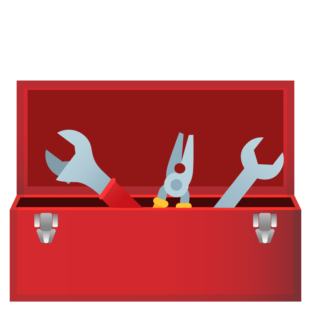 Tools toolbox emoji clipart background