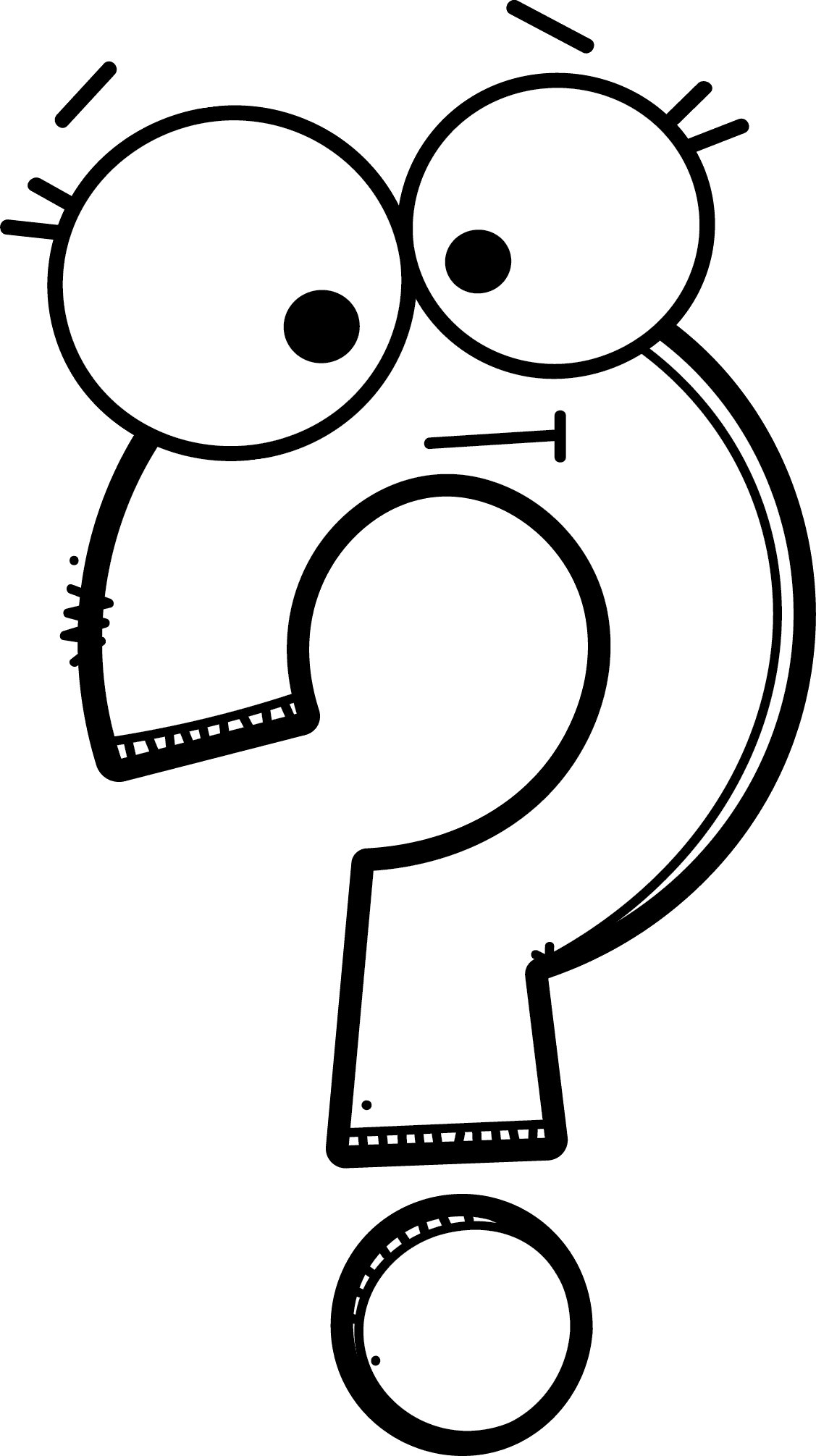 Questioning pin page clipart transparent 2