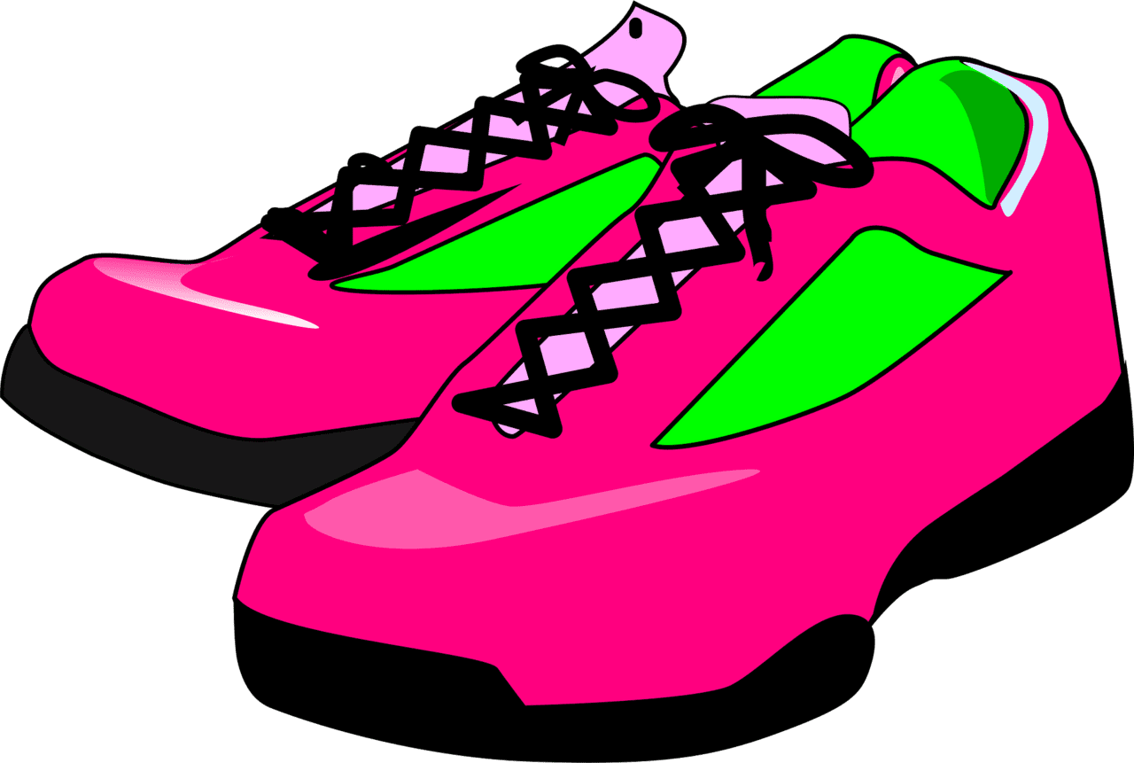 Gym shoes vector clipart images 3