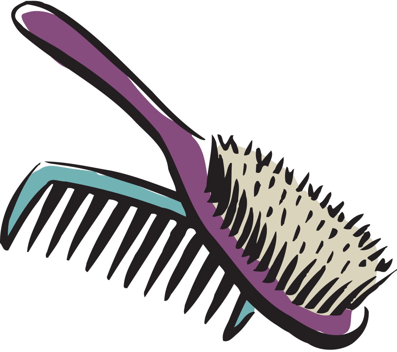 Brush hair hairbrush image size clipart 2