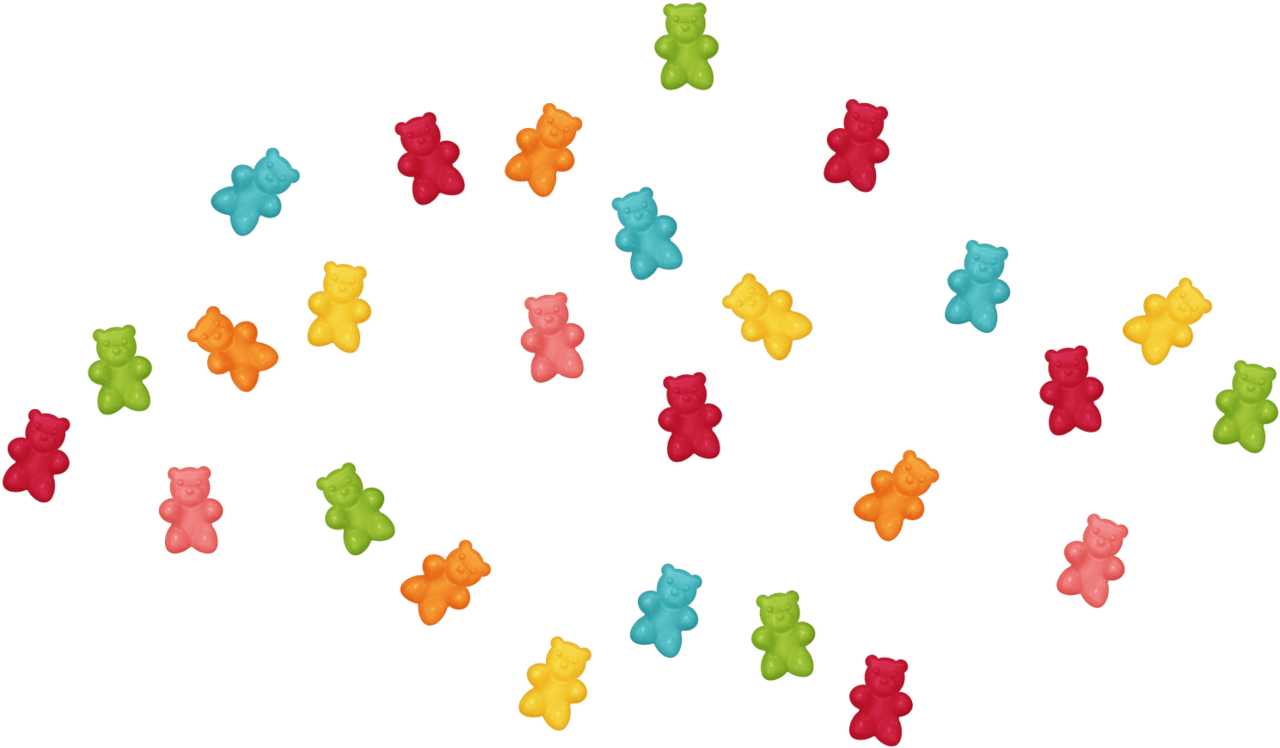 Gummy bear clipart background