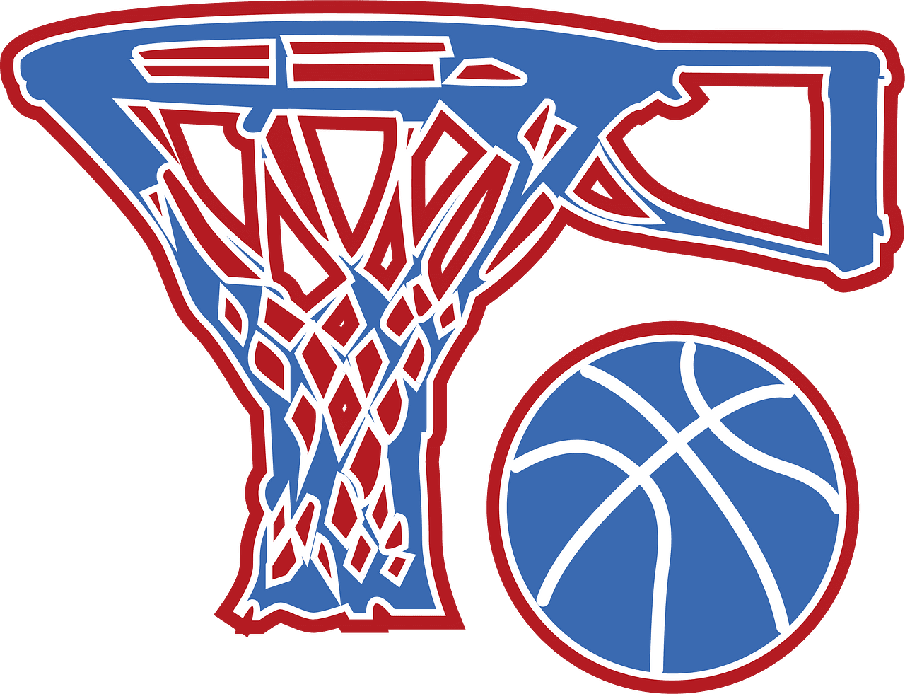 Basketball goal basket vector clipart images 3