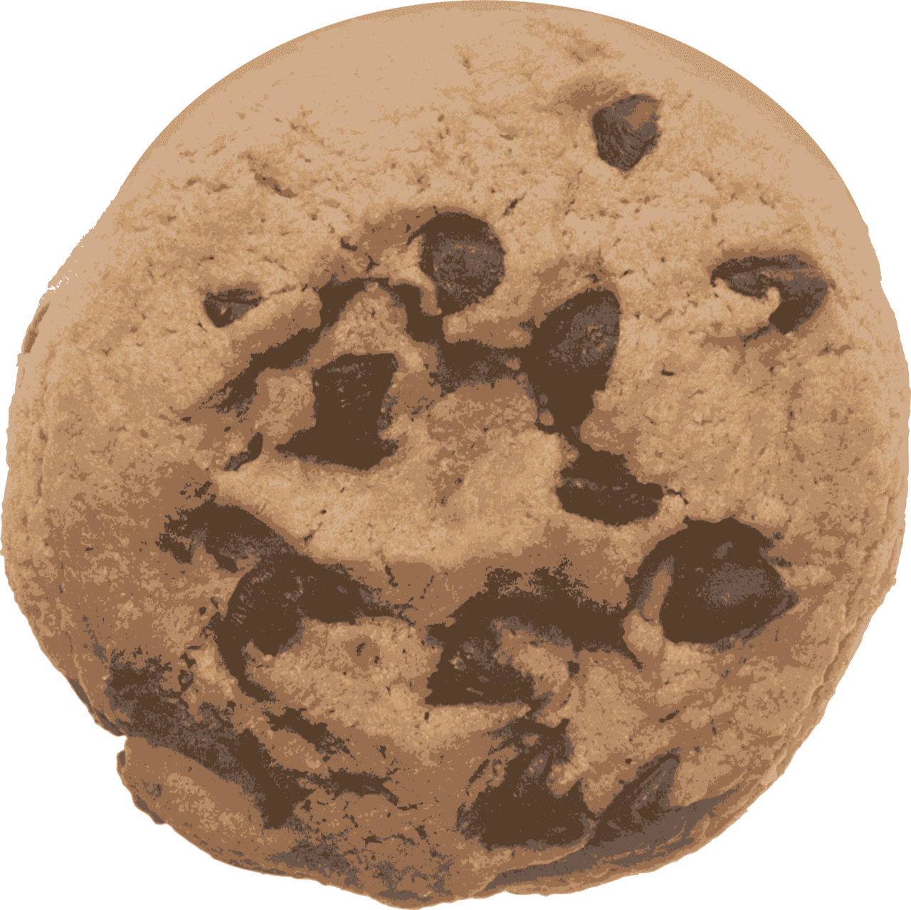 Baked goods clipart chocolate chip cookie image with no background