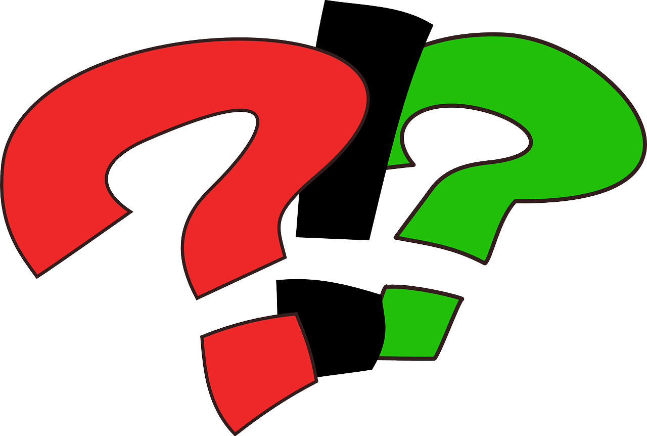 Questioning interrogation omatopoeia punctuation vector graphic clipart