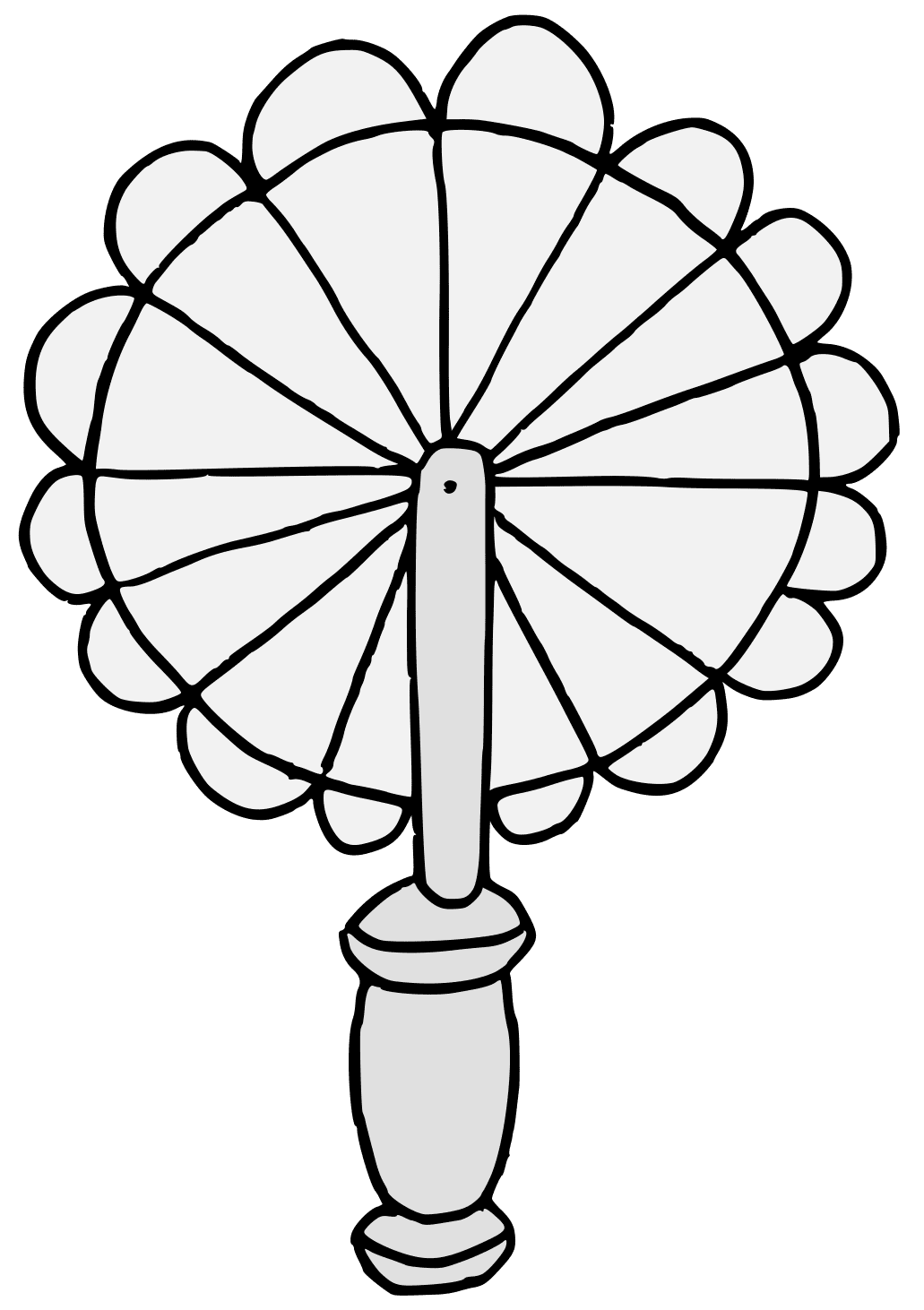 Fan traceable heraldic art clipart clip art 2