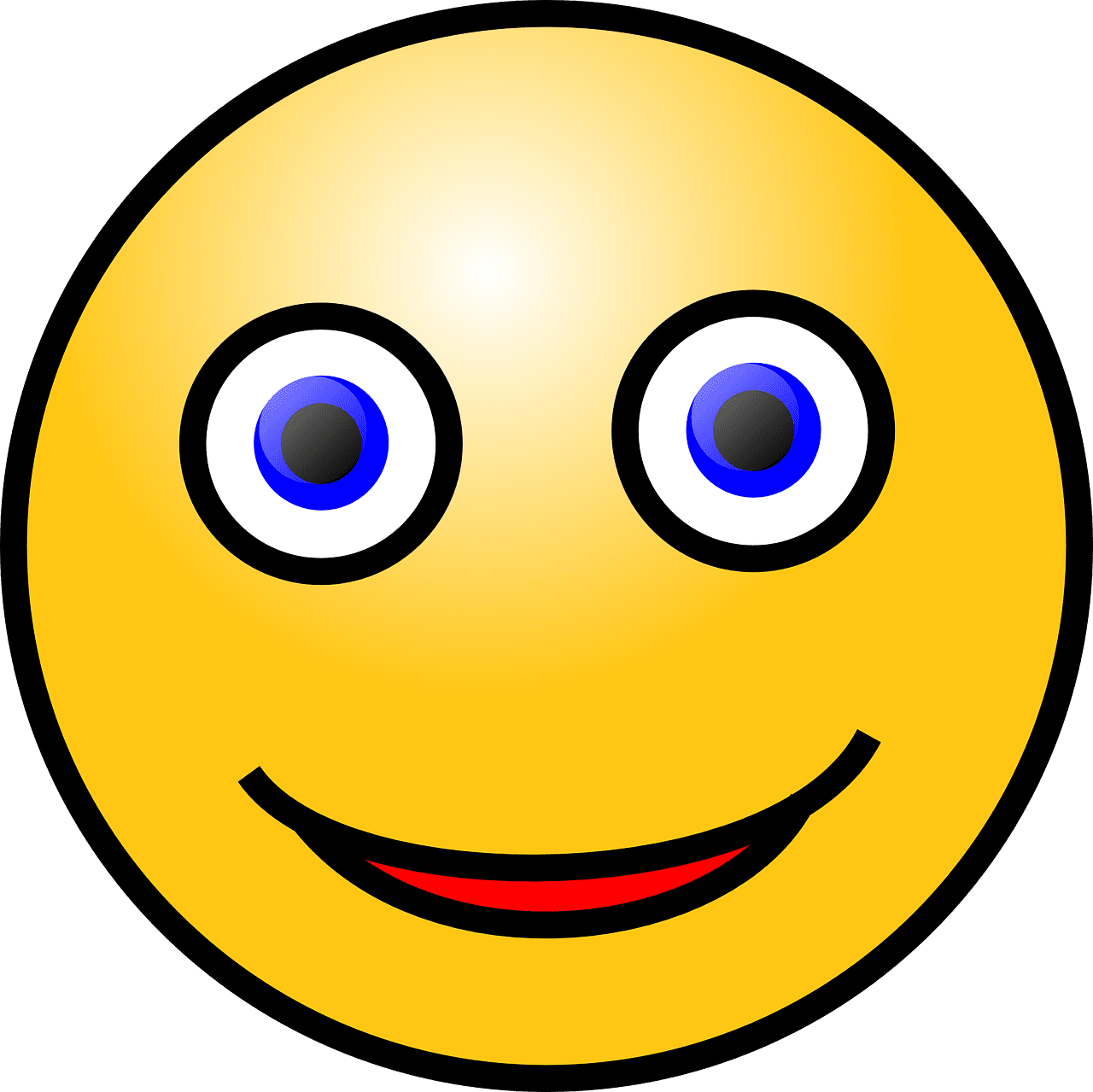 Smiling face smiley happy vector graphic clipart