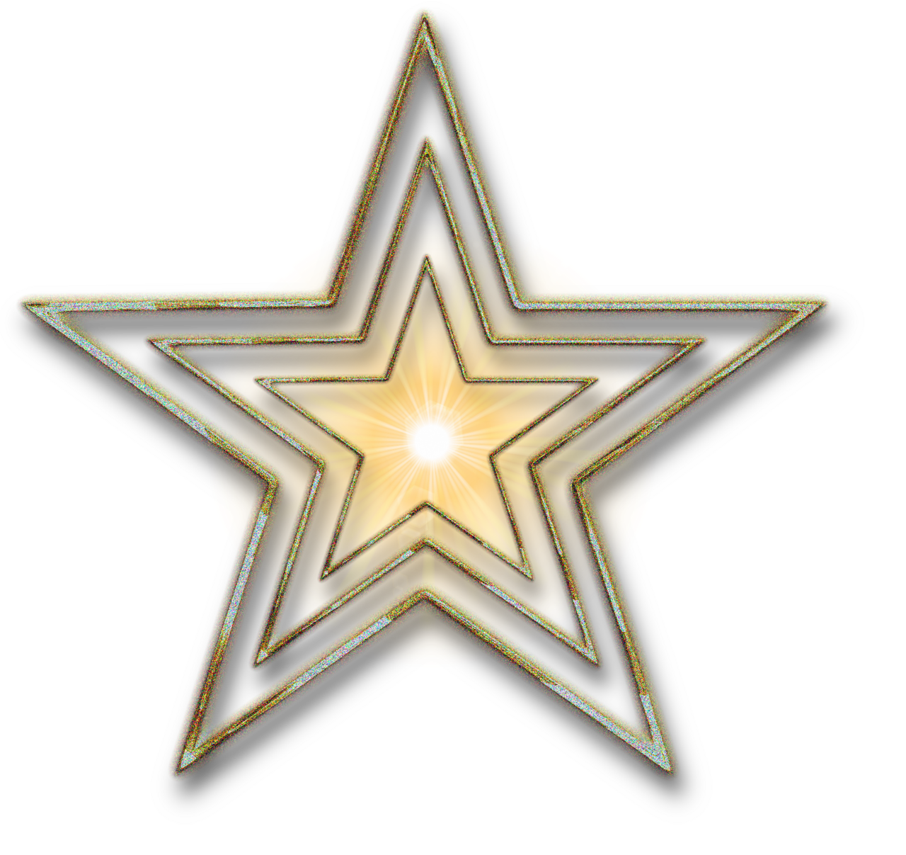 Christmas star pin page clipart image