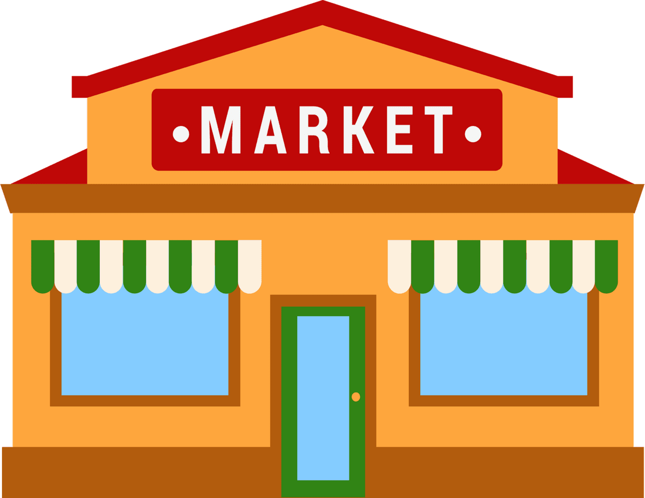 Grocery store vector clipart images