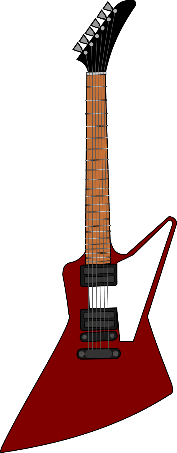 Electric guitar clipart gibson explorer image with no background