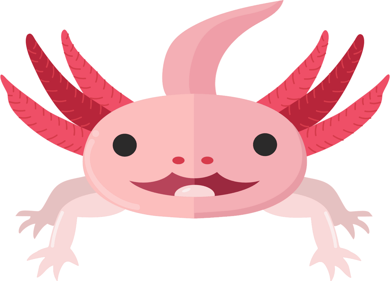 Axolotl vector clipart images