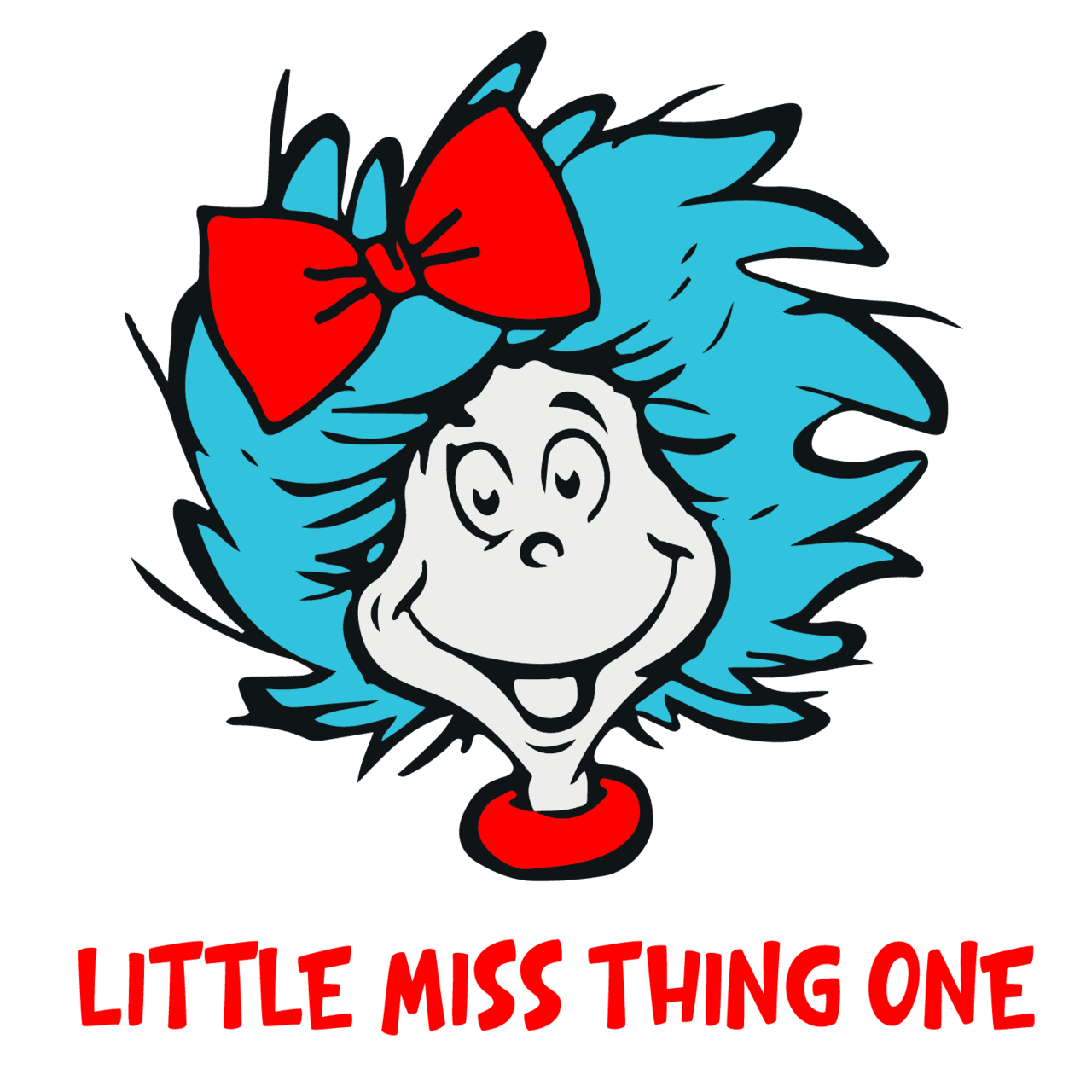 Little miss thing dr seuss cat in the hat clipart suess day teacher life picture