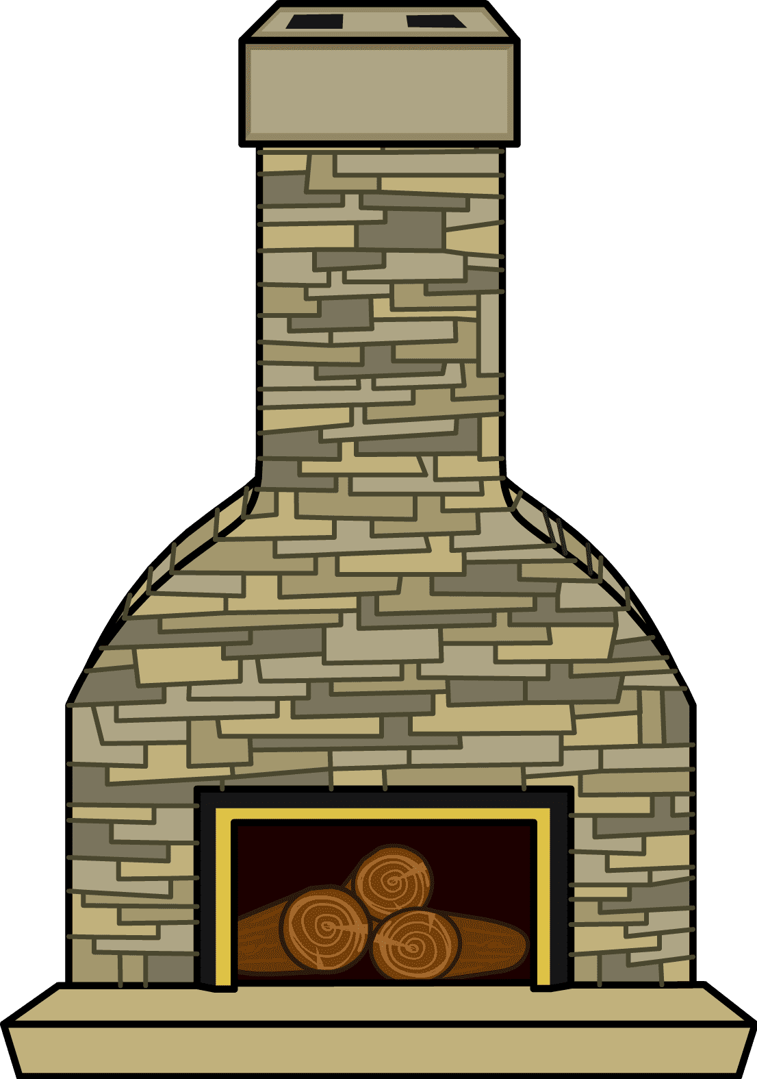 Fireplace clipart hearth image with no background