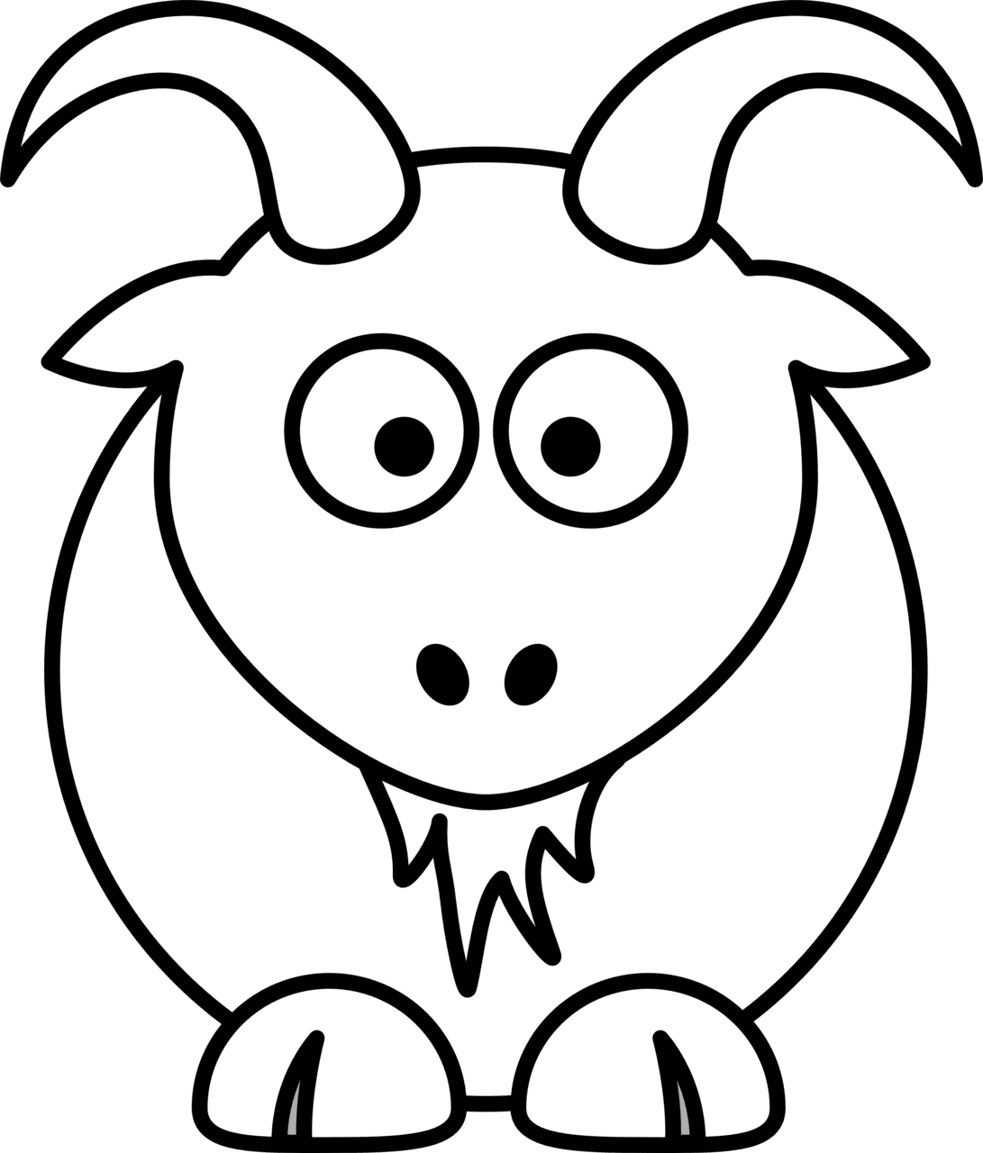 Cow black and white clipart background