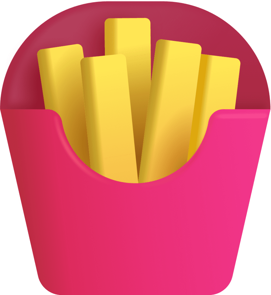French fries emoji for clipart clip art