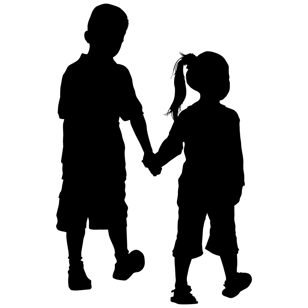 Holding hands kids ministry clipart vector