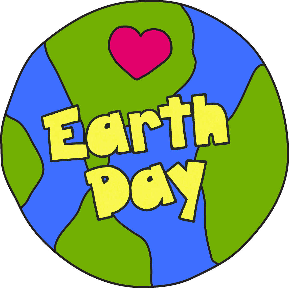 Banner black and white clipart earth day image with no background