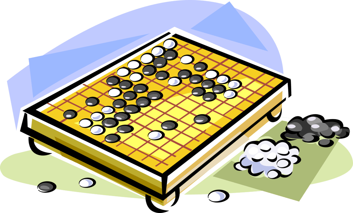 Board game chinese go vector image clipart