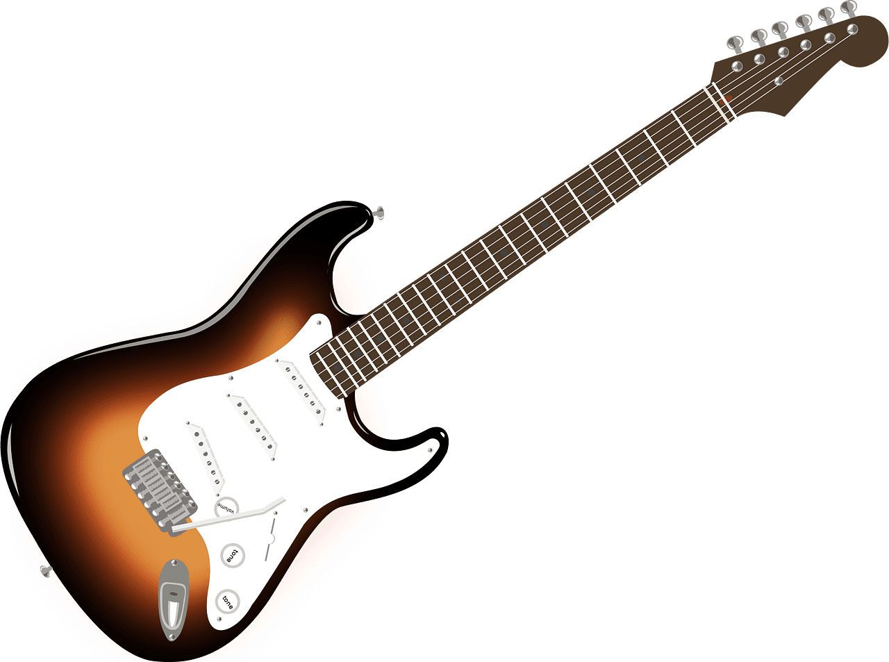 Electric guitar vector clipart images 2